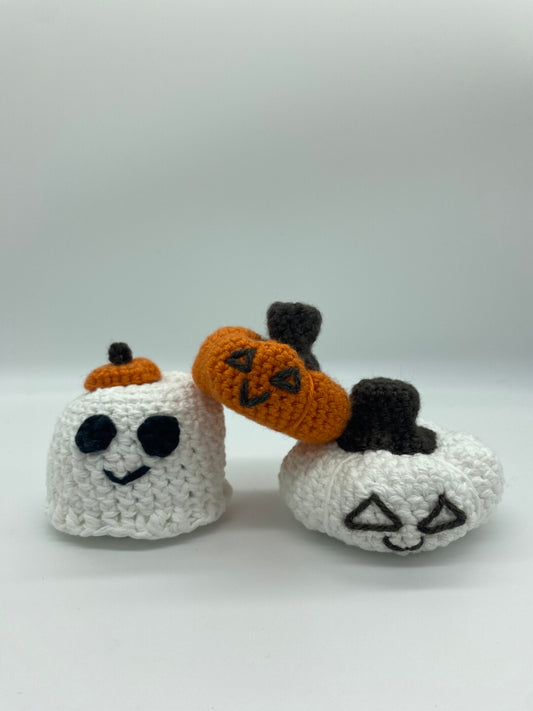 Three Mini Halloween Cat Toys (Catnip Optional)